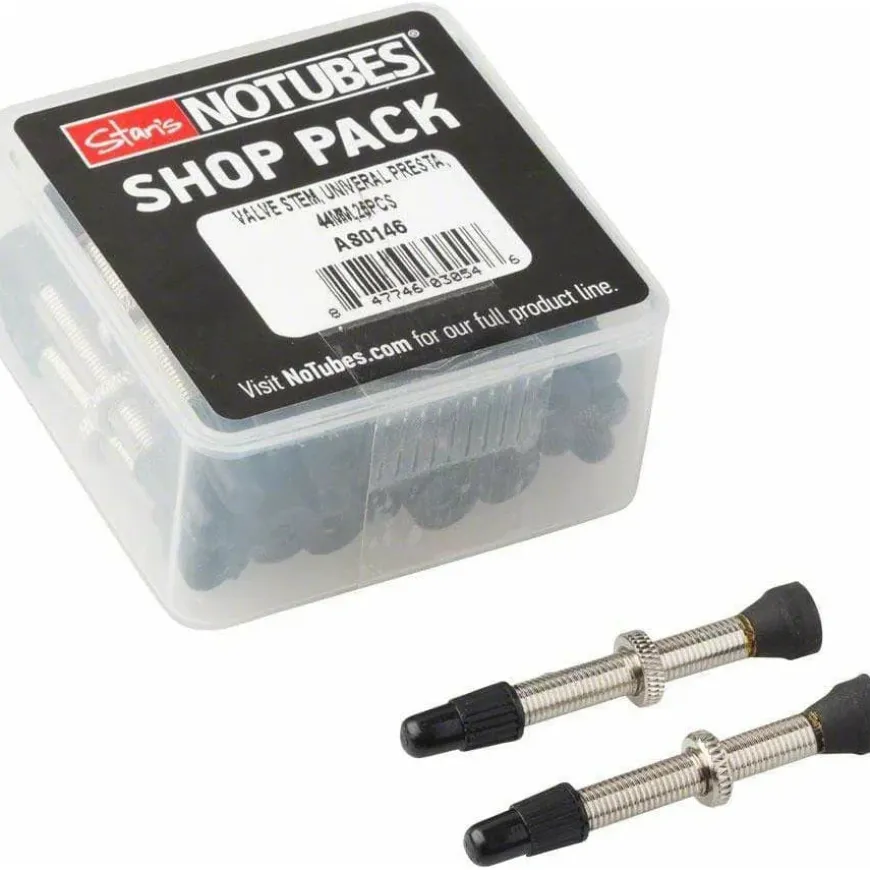 Stan's No Tubes Stans Tubeless Universal Valve Stems - Brass 44mm 25-pack