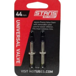 Stan's No Tubes Stans Tubeless Universal Valve Stems - Brass 44mm Pair