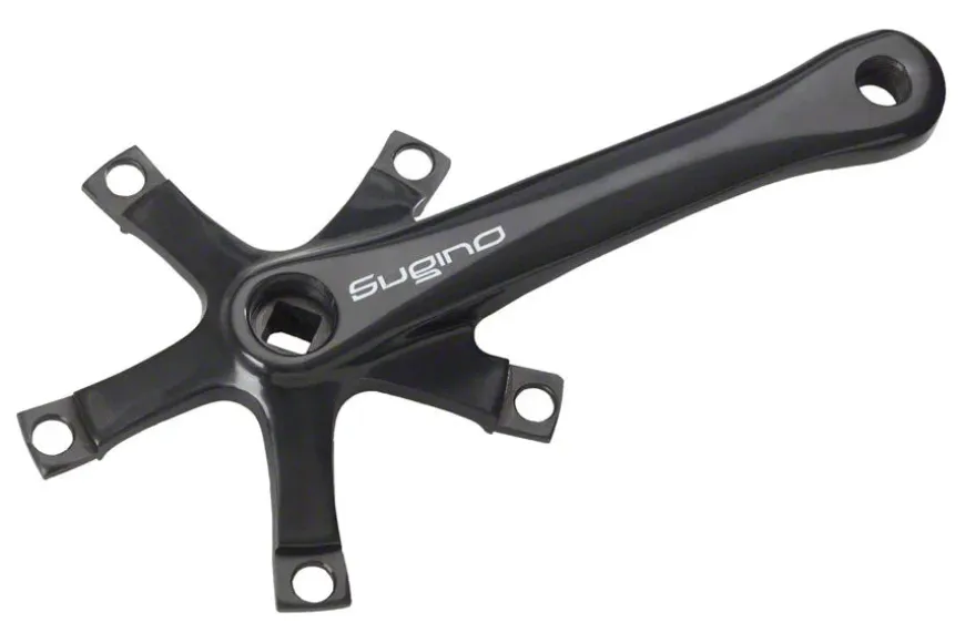 Sugino RD2 Crank Arm Set - 170mm Single Speed 130 BCD Square Taper JIS Spindle Interface BLK