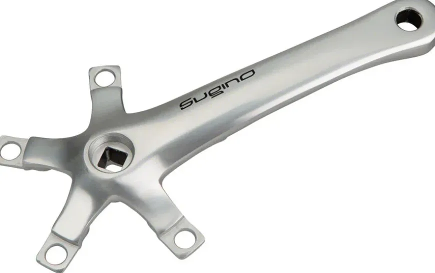 Sugino XD600 Tandem Crank Arm - 170mm Left Front Rear 110 BCD Square Taper JIS Spindle Interface Silver