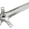 Sugino XD600 Tandem Crank Arm - 175mm Left Front Rear 110 BCD Square Taper JIS Spindle Interface Silver