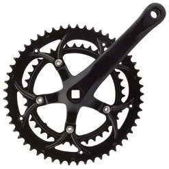 Sunlite Alloy Double 172.5x53/39 110 SQR JIS crankset black
