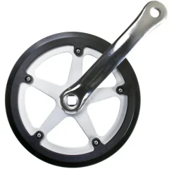 Sunlite Alloy Single Speed Dbl Guard 170x44 113 SQR JIS crankset silver