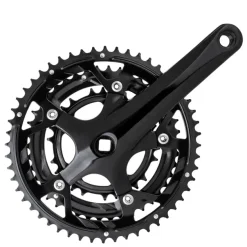 Sunlite Alloy Triple 170x52/42/30 113 SQR JIS crankset black