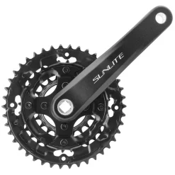 Sunlite Alloy Triple 175x42/32/22 120 SQR JIS crankset black