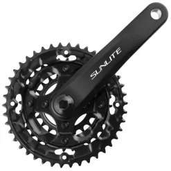 Sunlite Alloy Triple 170x42/32/22 120 SQR JIS crankset black