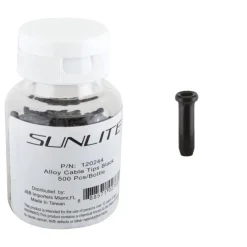 Sunlite Cable Tips Black Bottle of 500