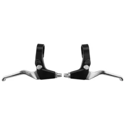Sunlite Locking Levers Black/Silver Pair 3 Finger 22.2
