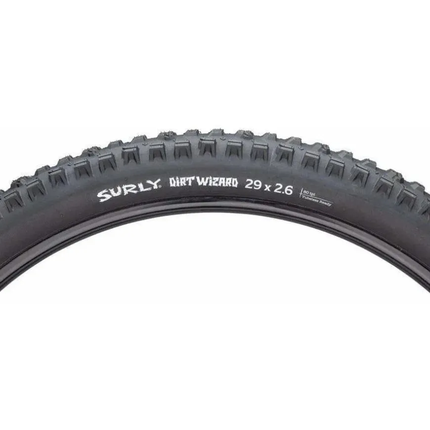 Surly Dirt Wizard Tire - 29 x 2.6 Tubless Folding Black 60tpi