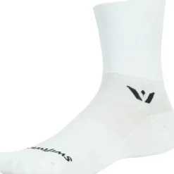 Swiftwick Aspire Four Bike Socks - White