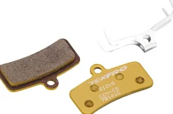 Tektro Q10YS Disc Brake Pads - Resin For Use With 4-Piston Caliper Yellow