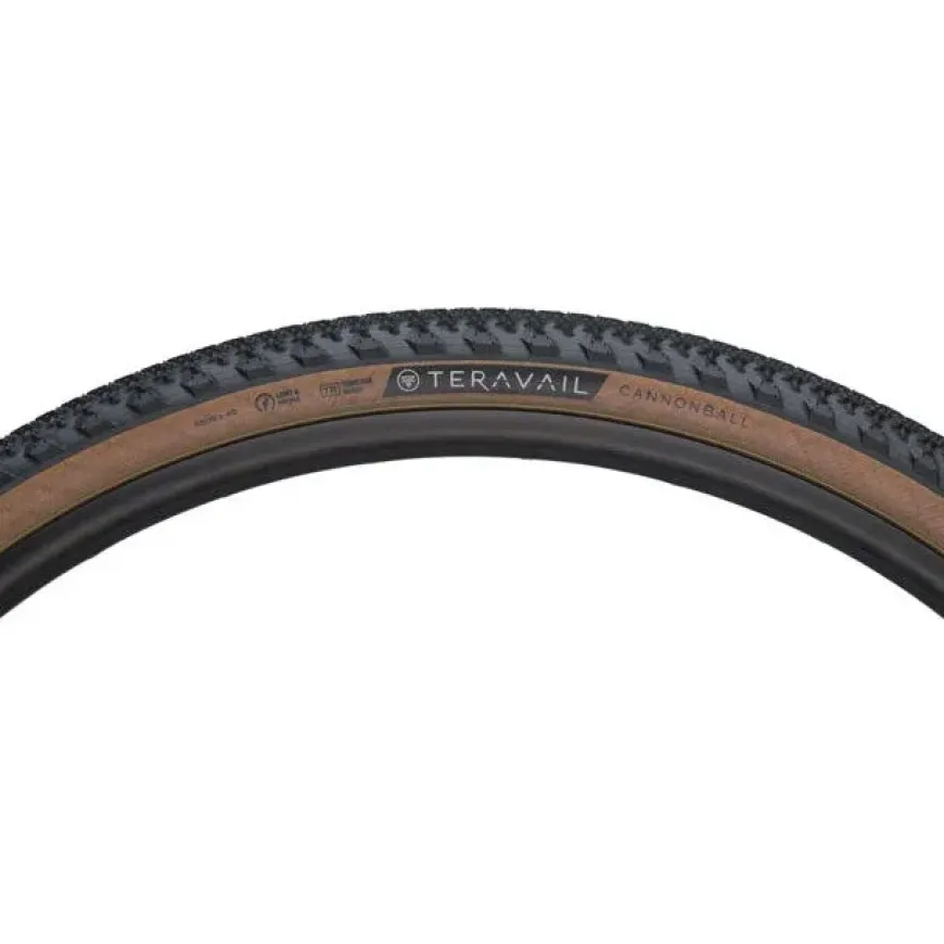 Teravail Cannonball Tire - 650b x 40 Tubeless Folding Tan Light and Supple