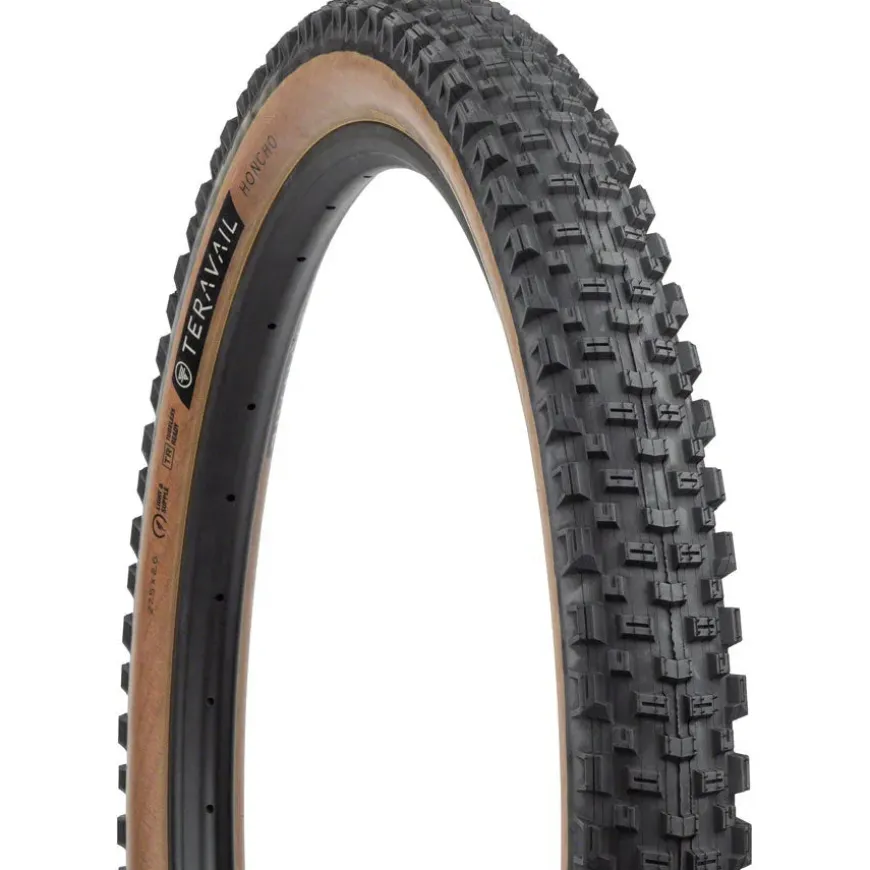 Teravail Honcho Tire - 27.5 x 2.6 Tubeless Folding Tan Light Supple Grip Compound