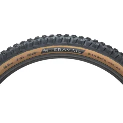 Teravail Warwick Tire - 27.5 x 2.5 Tubeless Folding Tan Light Supple Fast Compound