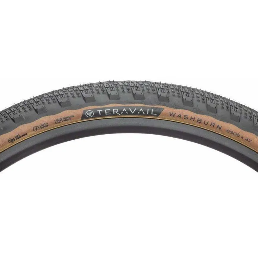 Teravail Washburn Tire - 650b x 47 Tubeless Folding Tan Durable