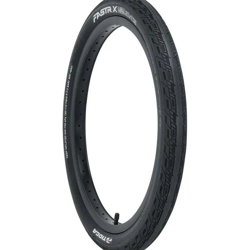 Tioga Tioga FASTR-X BMX Bike Tire - 24 x 1.75, Clincher, Wire, Black, 60tpi