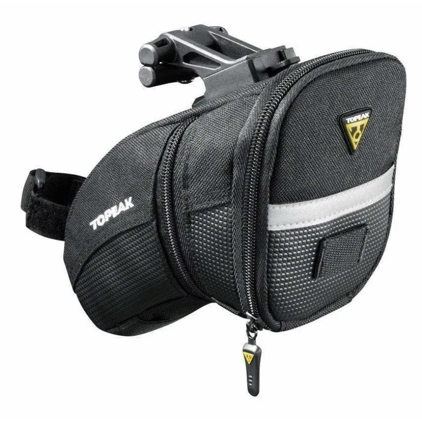 Topeak Aero Wedge Bike Seat Bag - QuickClick, Medium, Black