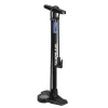 Topeak Joeblow Roadie Ex Floor Pump - Steel Barrel / Plastic Base 3.5" Base Mount Gauge 160 Psi /11 Bar Smarthead BLK/Blue
