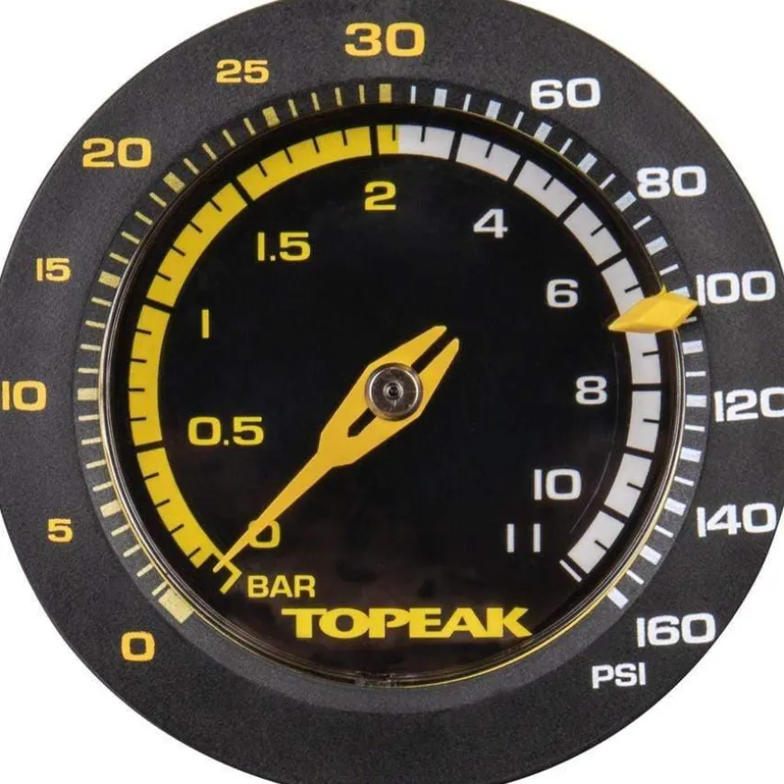 Topeak JoeBlow Sport 2Stage Floor Pump - 160psi / 11bar 3" Gauge, 2-Stage Switch and Pressure Gauge