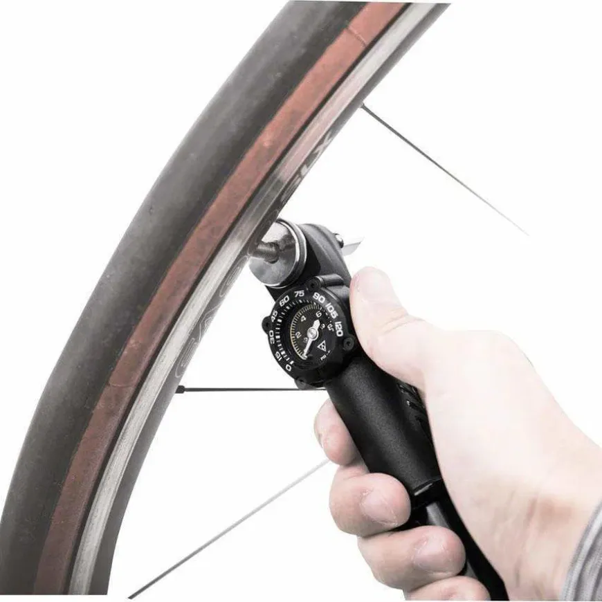 Topeak Road DA G Mini Pump - 120psi With Gauge Presta only Black