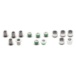 TruVativ Aluminum Chainring Bolt Set Double plus Inner Silver 10 hex bolts 5 hex nuts