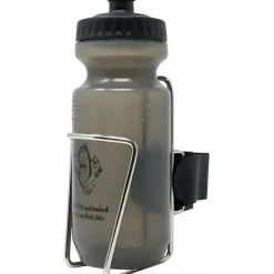 TwoFish QuickCage Bike Water Bottle Cage: Stainless, 21oz Bottle Included