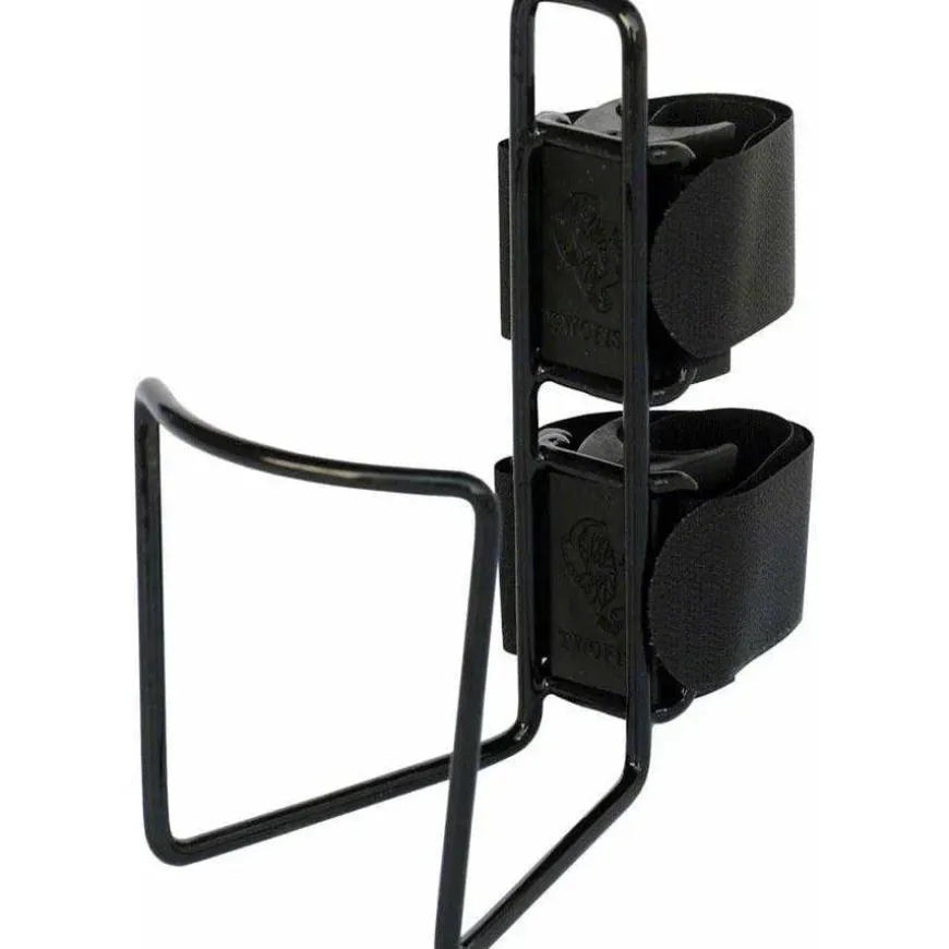 TwoFish QuickCage 40oz Bike Water Bottle Cage: Vinyl Coated Black, No Bottle Included