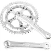 Velo Orange Grand Cru Drillium Cranks - 175mm, 8/9/10 Speed, 48/34t, Square Taper JIS Spindle Interface, Polished Aluminum