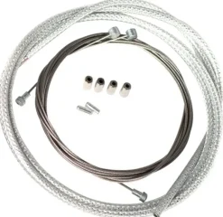 Velo Orange Metallic Braid Derailleur Cable Kit - Silver