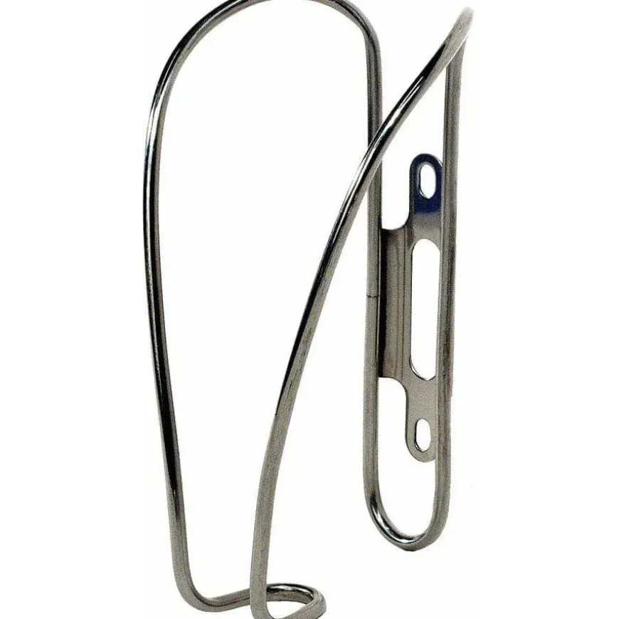 Velo Orange Moderniste Bike Water Bottle Cage: Polished Stainless