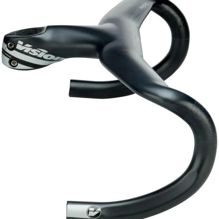 Vision Metron 5D Drop Bike Handlebar - Carbon, Integrated, 42cm, Black, 120mm
