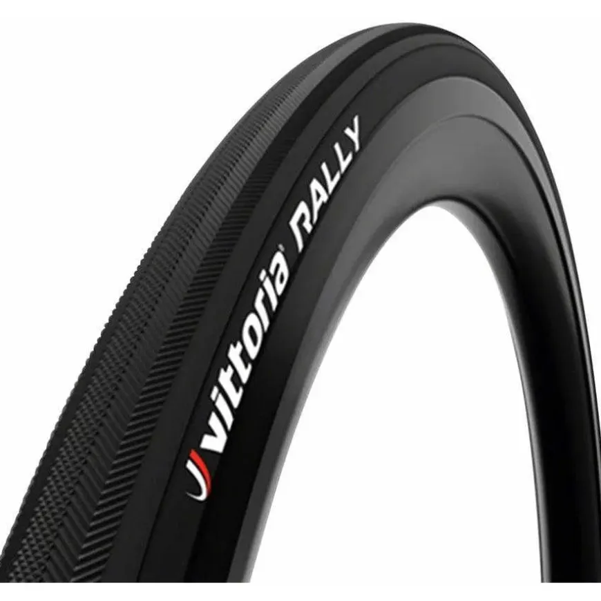 Vittoria Rally Tire - 700 x 25 Tubular Folding Black