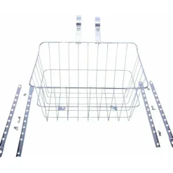 Wald 1512 Front Basket with Adjustable Legs, Silver