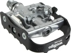 Wellgo WPD-95B Clipless/Cage Pedals Black/Silver