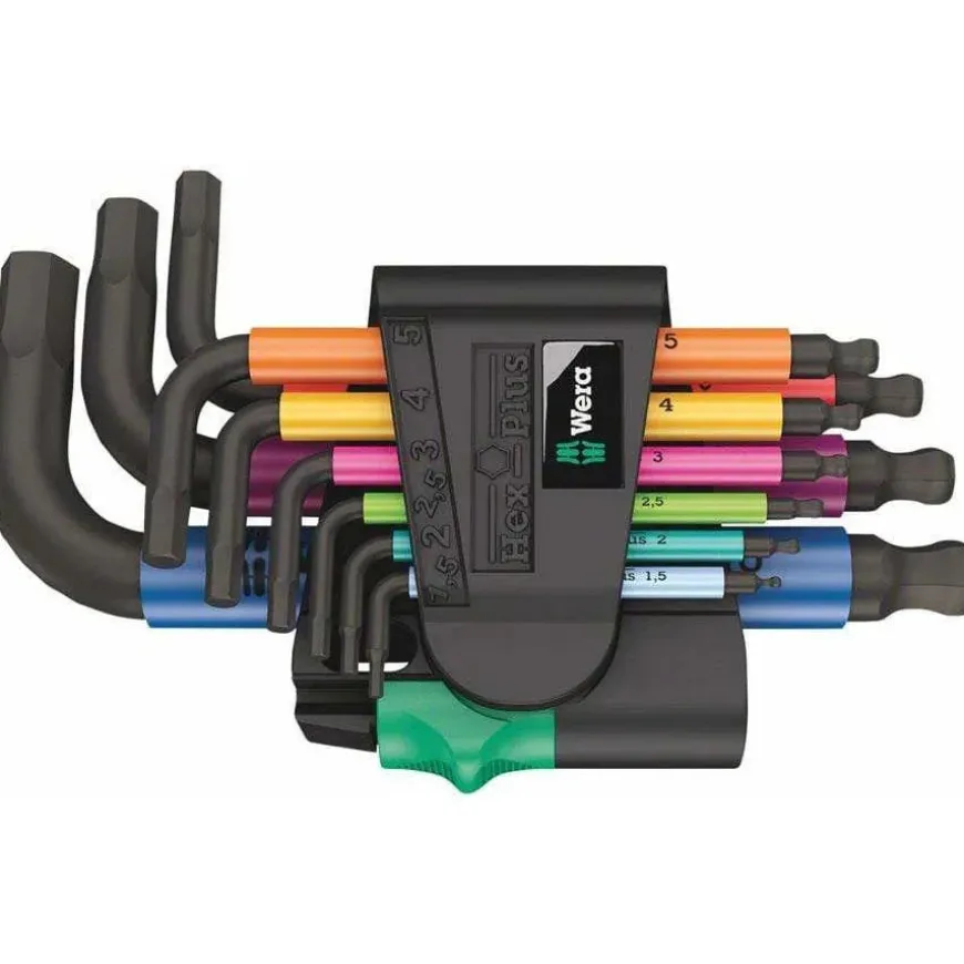 Wera 950/9 Hex-Plus Multicolour 2 Bike L-key Set - Metric