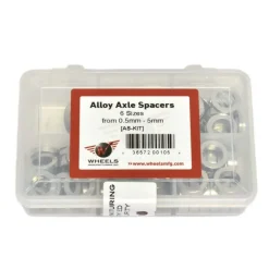 Wheels Manufacturing Bike Axle Spacer Kit - .5 to 5mm - 125 Count