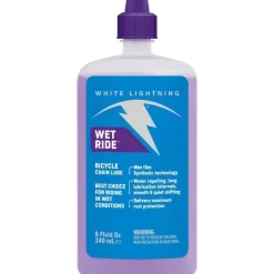 White Lightning Wet Ride Bike Chain Lube - 8 fl oz, Drip