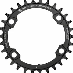 Wolf Tooth 96 Asymmetric BCD Chainring, 4-Bolt, Drop-Stop, For Shimano XT M8000 and SLX M7000 Cranks