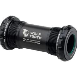 Wolf Tooth Bottom Bracket - English (BSA) 68/73mm For 24mm Spindle Black