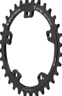 Wolf Tooth CAMO Aluminum Chainring - 30t CAMO Mount Requires 12-Speed Hyperglide+ Chain BLK