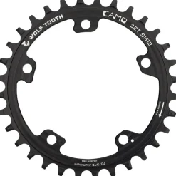 Wolf Tooth CAMO Aluminum Chainring - 30t CAMO Mount Requires 12-Speed Hyperglide+ Chain BLK