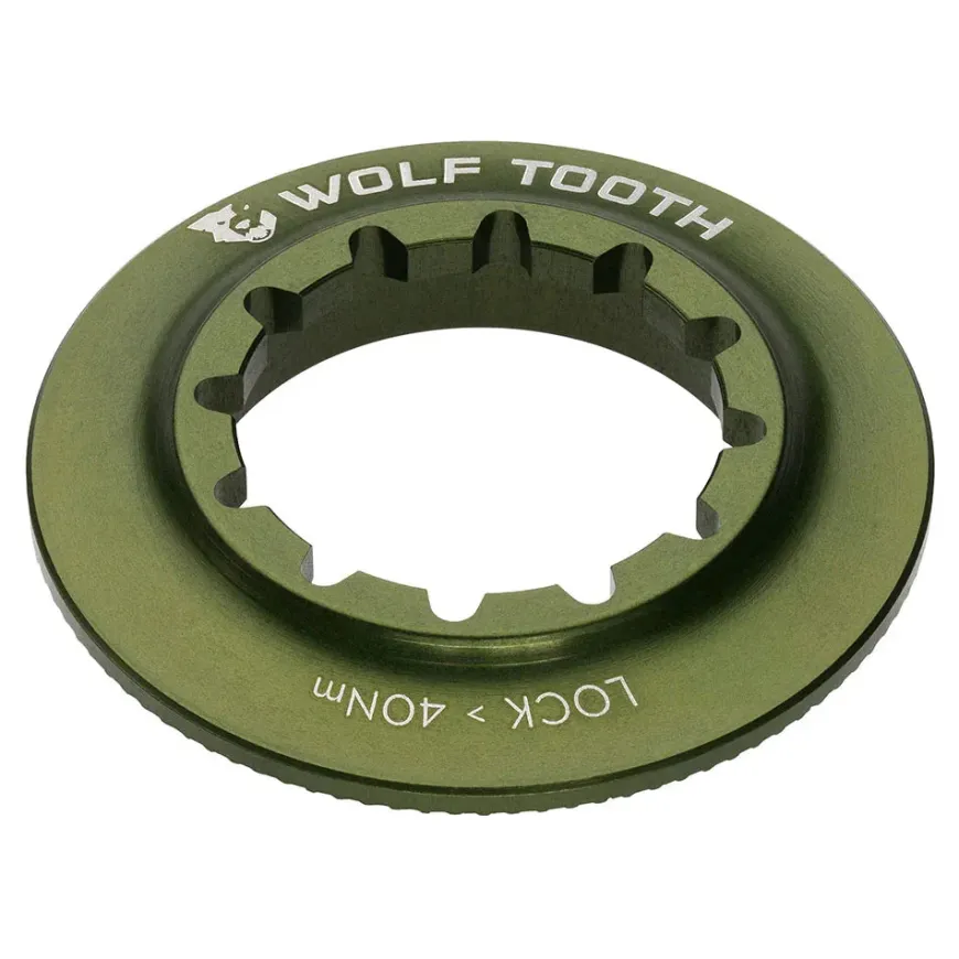 Wolf Tooth CenterLock Rotor Lock Ring - Internal Splined Olive
