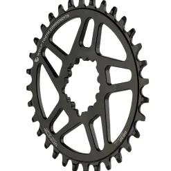 Wolf Tooth Direct Mount Chainring - 34t SRAM Direct Mount For SRAM 3-Bolt Boost Requires 12-Speed Hyperglide+ Chain BLK