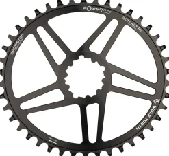 Wolf Tooth Elliptical Direct Mount Chainring - 38t SRAM Direct Mount 6mm Offset Drop-Stop Flattop Compatible BLK