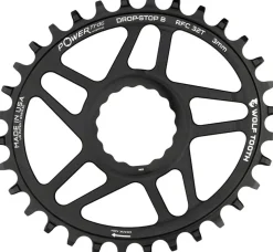 Wolf Tooth Elliptical Direct Mount Chainring - 32t RaceFace/Easton CINCH Direct Mount Drop-Stop B For Boost Cranks 3mm Offset BLK