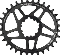 Wolf Tooth Elliptical Direct Mount Chainring - 32t SRAM Direct Mount Drop-Stop B For SRAM BB30 Short Spindle Cranks 0mm Offset BLK