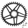 Wolf Tooth Elliptical Direct Mount Chainring - 42t SRAM Direct Mount Drop-Stop B For SRAM 8-Bolt Cranksets 6mm Offset BLK