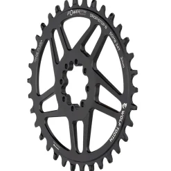 Wolf Tooth Elliptical Direct Mount Chainring - 32t SRAM Direct Mount Drop-Stop B For SRAM 8-Bolt Cranksets 3mm Offset BLK