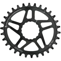 Wolf Tooth Elliptical Direct Mount Chainring - 28t RaceFace/Easton CINCH Direct Mount Drop-Stop 6mm Offset BLK