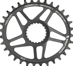 Wolf Tooth Elliptical Direct Mount Chainring - 32t Shimano Direct Mount Drop Stop B Boost 3mm Offset BLK